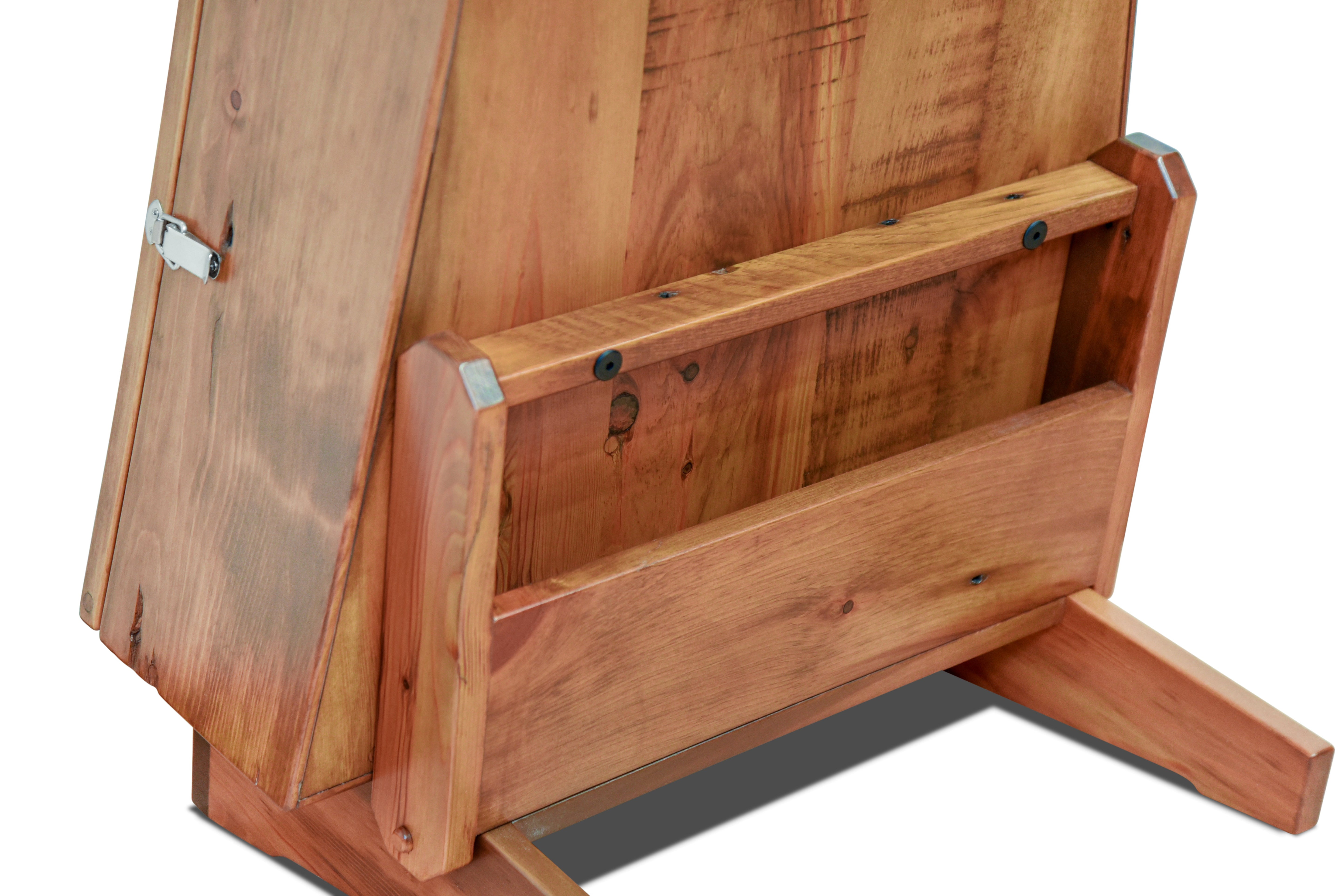 ClimaStand Triangle Humidor with Base - 300 Year Old Reclaimed Wood with Sealy Stain