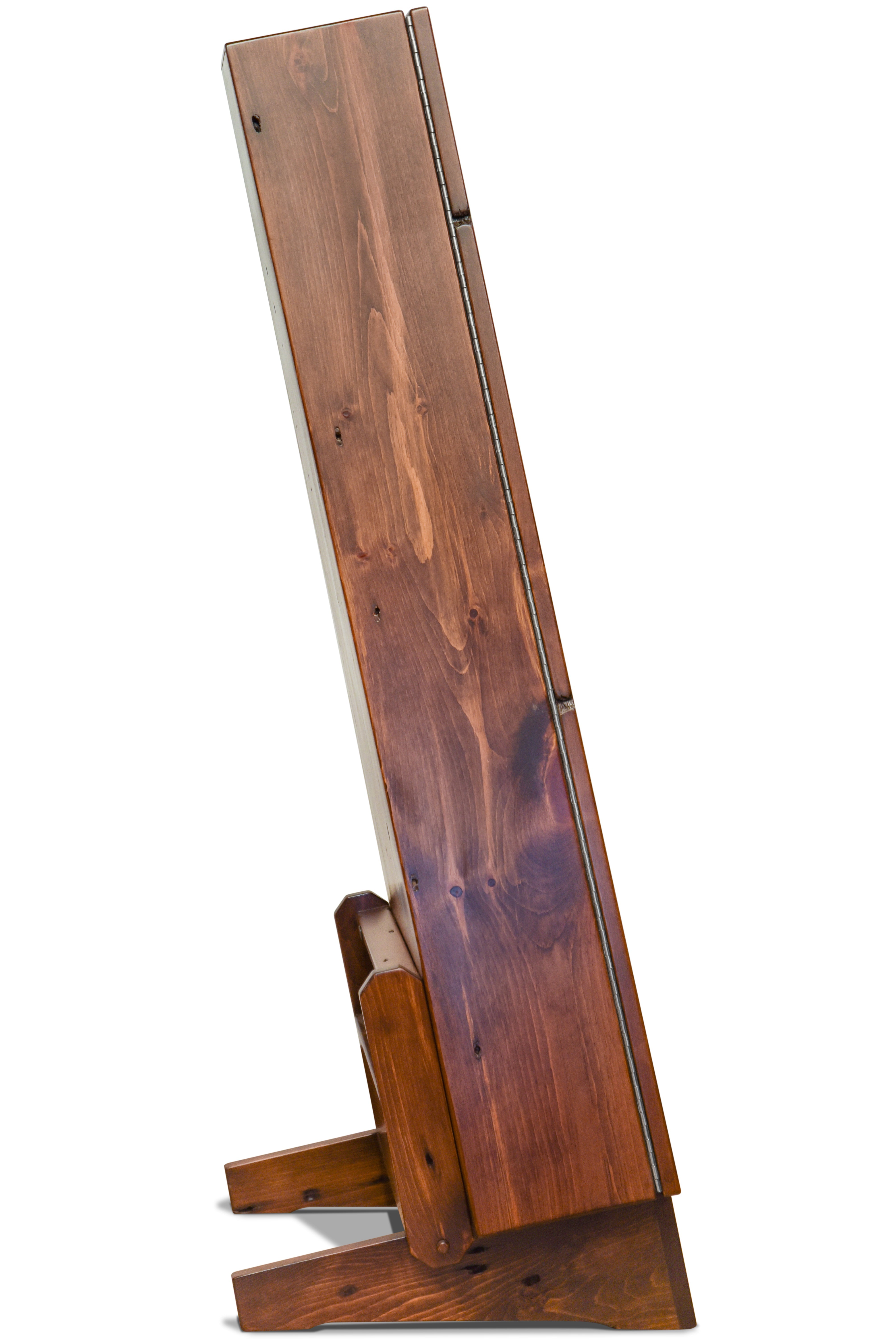 ClimaStand Triangle Humidor with Base - 300 Year Old Reclaimed Wood with Boston Stain