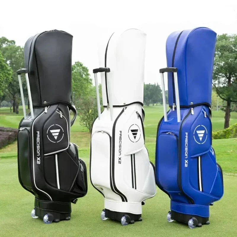 All in One Golf Package: Waterproof PU Stand Bag with Wheel