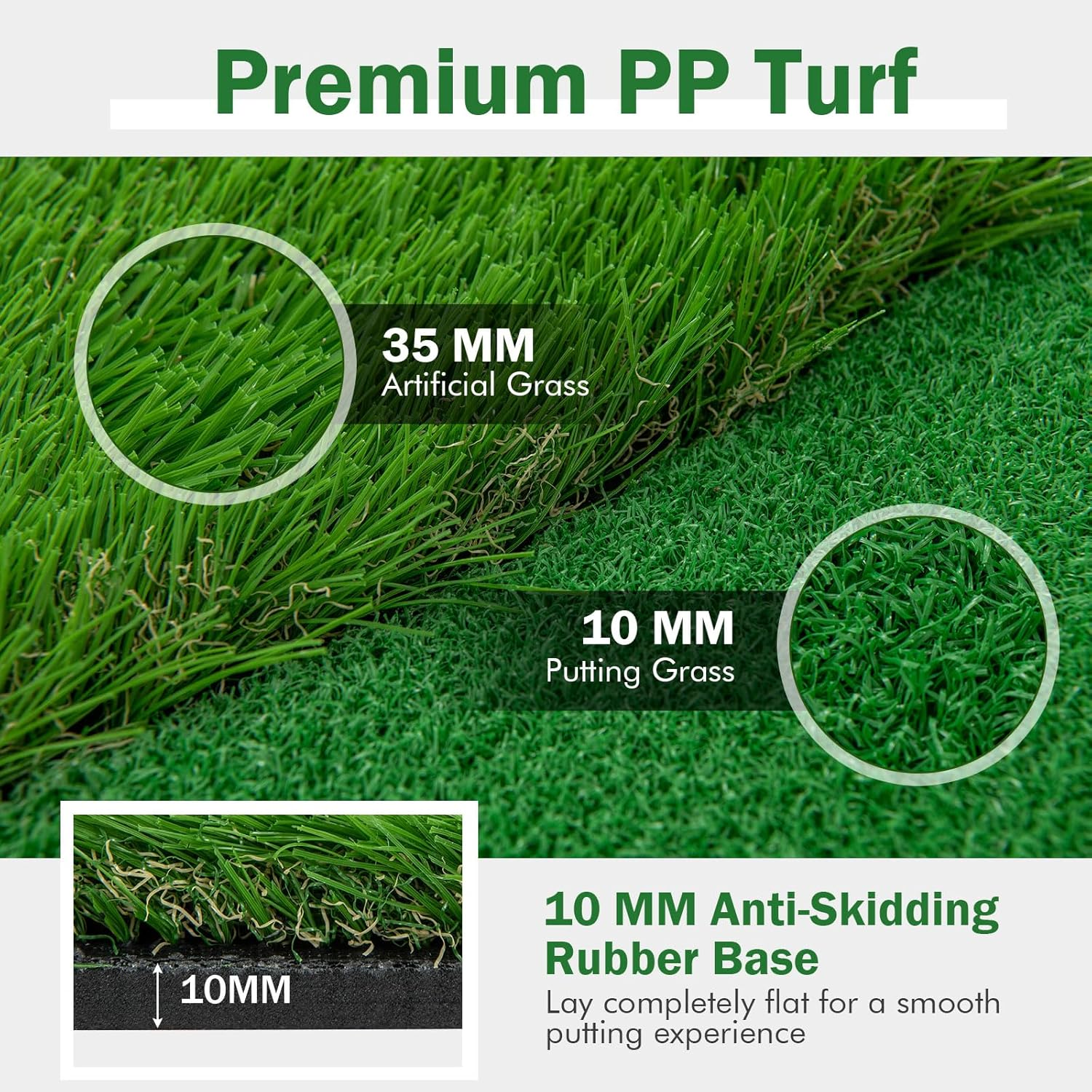Golf Putting Green (16ft, Style US Map)