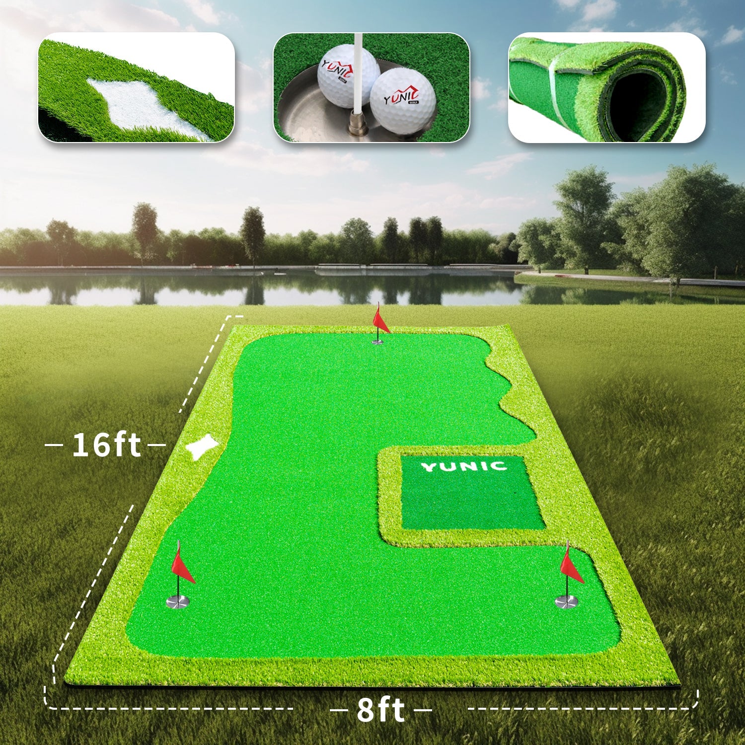 Golf Putting Green (16ft, Style B)