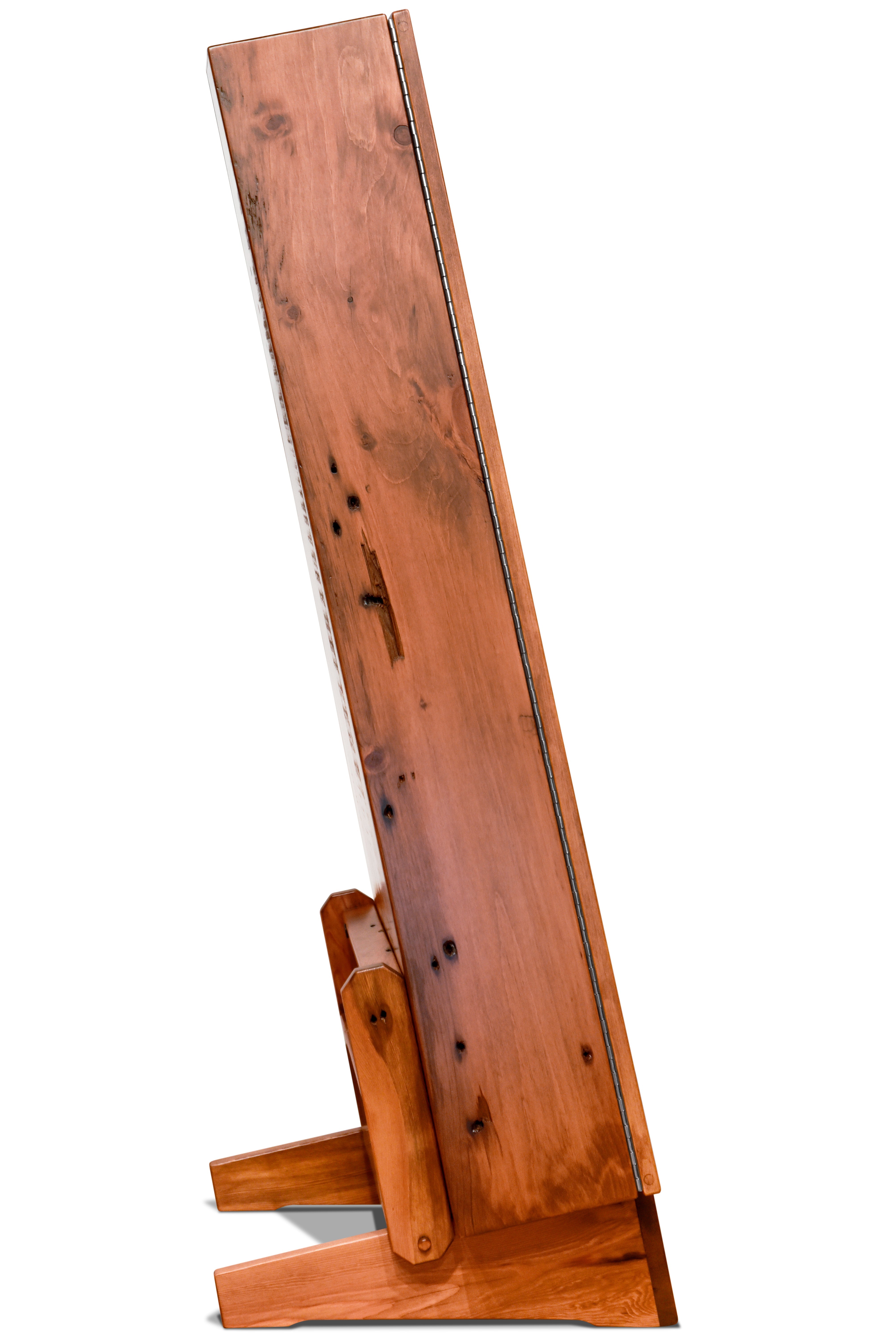 ClimaStand Triangle Humidor with Base - 300 Year Old Reclaimed Wood with Sealy Stain