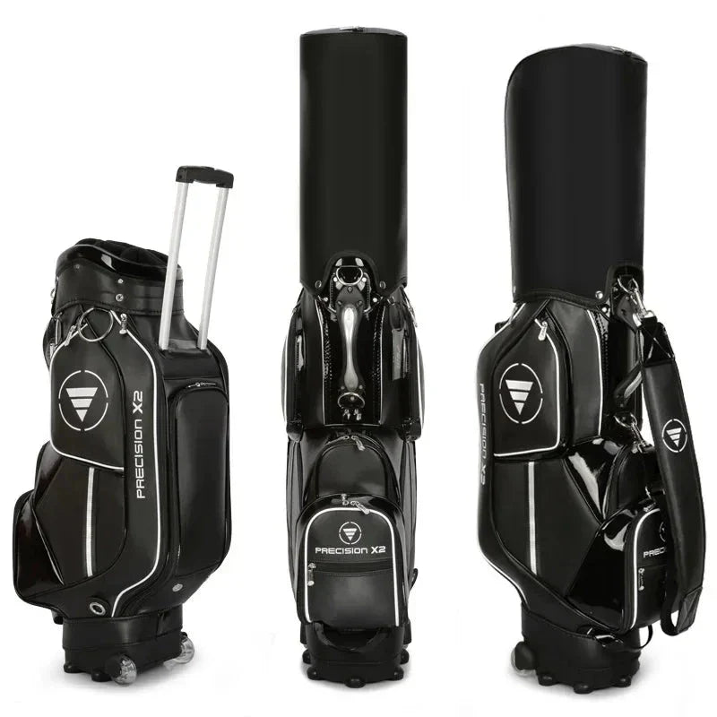 All in One Golf Package: Waterproof PU Stand Bag with Wheel